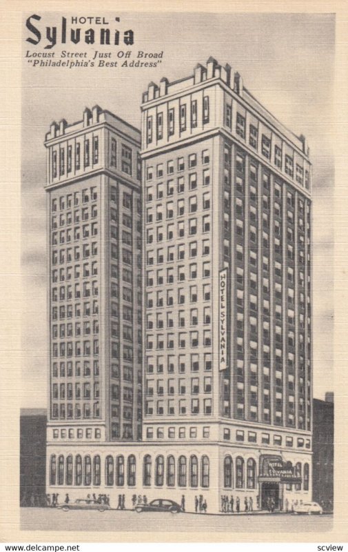 PHILADELPIA , Pennsylvania , 1930-40s ; Hotel Sylvania