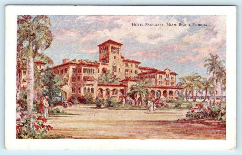 Postcard Pancoast Hotel Miami Beach Florida FL 