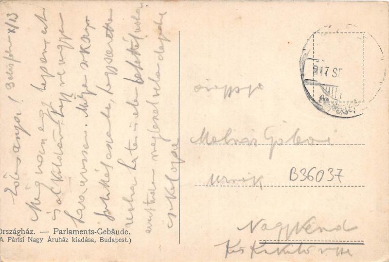 B36037 Budapest Parlament   hungary