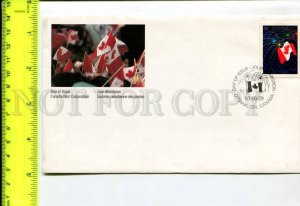 425236 CANADA 1990 year FLAG First Day COVER
