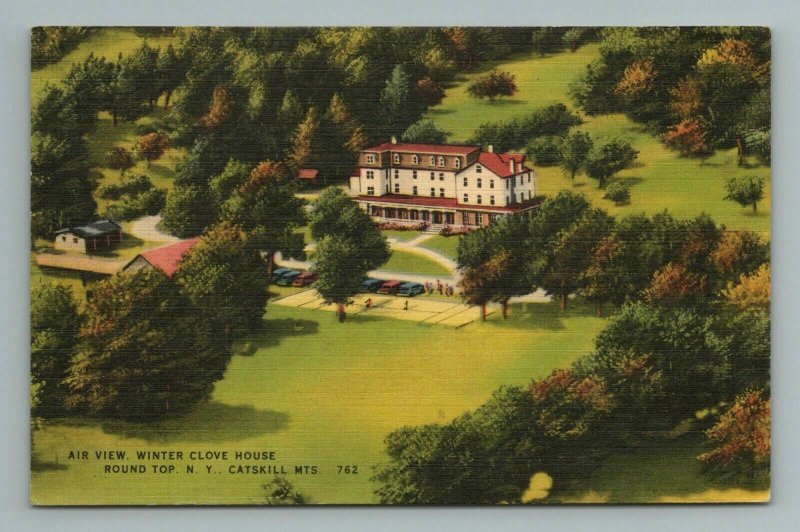 Air View, Winter Clove House, Round Top, N.Y. Catskill Mts., New York Postcard 