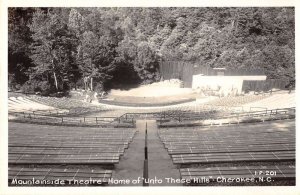 Cherokee North Carolina Mountainside Theatre Real Photo Vintage Postcard AA34805