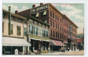 Berwick House Rutland Vermont 1910c postcard
