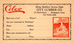 Bridgeport, Connecticut - The City Lumber Company - Service Dept. - c1920