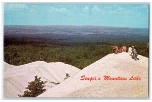 c1950's View Of Shenandoah Valley Senger's Mountain Lake Greenville VA Postcard