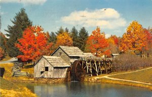 Mabry Mill Blue Ridge Parkway, Virginia USA View Postcard Backing 