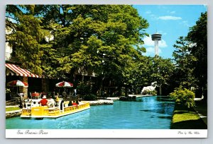 San Antonio River Boat Ride in San Antonio Texas  4x6 Postcard 1761