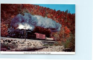 Postcard - Norfolk Western Merchandise Freight