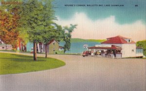 Postcard Nourse's Corner Mallett's Bay Lake Champlain VT