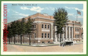 ah2204 - VINTAGE POSTCARD - MASONIC  Temple, Rockford