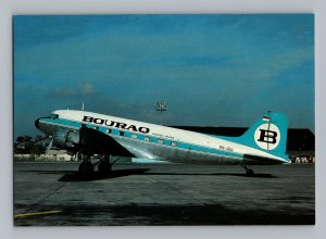 Aviation Airplane Postcard Bouraq Indonesia Airlines Douglas C-47A-15-DK AK2