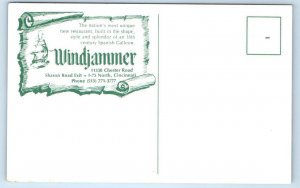 CINCINNATI, OH Ohio ~ Roadside WINDJAMMER RESTAURANT  c1960s Postcard 