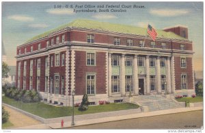 SPARTANBURG, South Carolina; U. S. Post Office & Federal Court House, 30-40s