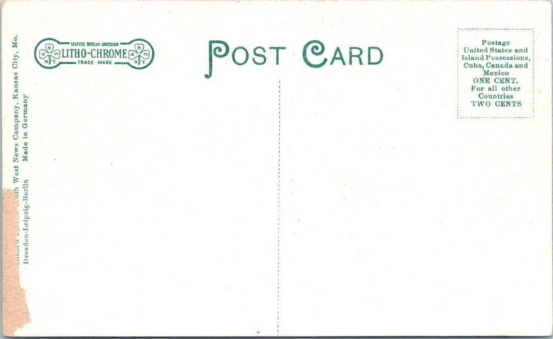 LEAVENWORTH Kansas KS Leavenworth County COURT HOUSE c1910s Postcard
