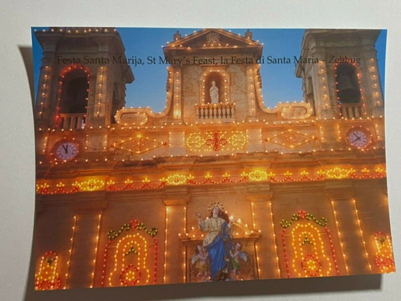 UNUSED PICTURE POSTCARD - GOZO MALTA ST MARYS FEAST SANTA MARIA   (KK1859)