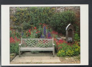 Sussex Postcard - Garden Bench at Parham Park  RR7455