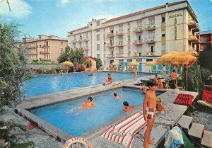 Diano Marina, Italy  HOTEL ROYAL ESPLANADE  Pool~Kids Swimming  4X6 Postcard