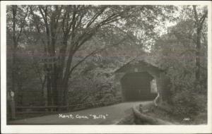 Kent CT Covered Bridge Real Photo Postcard