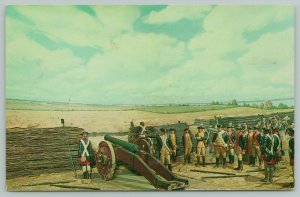 Yorktown Virginia~Washington Fires the First Round~Standard Chrome Postcard