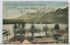 LAC D'ANNECY France et le PARMELAN c1905  Postcard L14