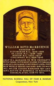 William Boyd McKechine Cooperstown, New York, USA Baseball Unused 