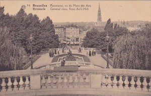 Belgium Brussells Bruxelles Panoramaic General View From Arts Hill