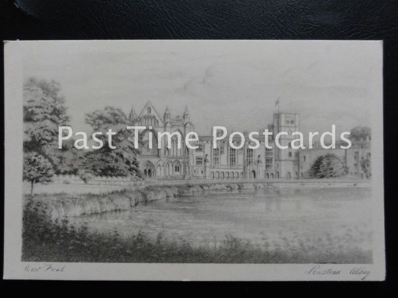 Vintage PC - Newstead Abbey, West Front