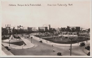 Cuba Habana Havana Fraternity Park Vintage RPPC C146