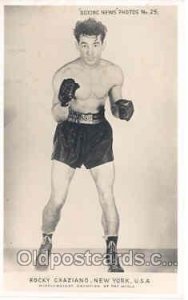 Rocky Graziano Boxing Rocky Graziano Unused 