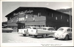 Dillon Colorado CO Moon Valley Lodge Cars VW Bug c1950s Real Photo Postcard