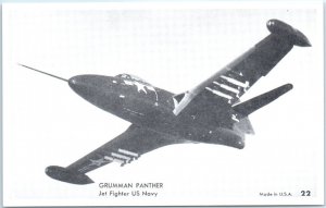 Postcard - Grumman Panther - Jet Fighter US Navy