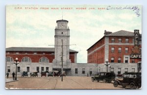 CPR Station Moose Jaw Saskatchewan Canada UNP DB Postcard H16