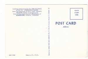 Martello Tower, St Lawrence River, Kingston, Ontario, Vintage Chrome Postcard