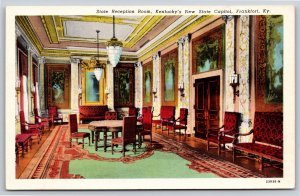 Frankfort Kentucky~State Reception Room In New State Capitol~Vintage Postcard
