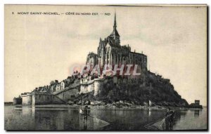Mont Saint Michel Old Postcard Riviera North East