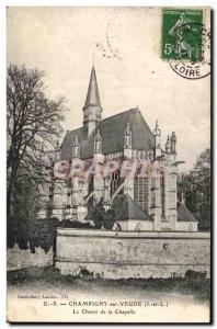 Old Postcard Champigny sur Veude The Bedside Chapel