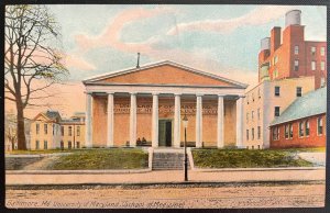 Vintage Postcard 1907-15 University of Maryland School of Medicine Baltimore