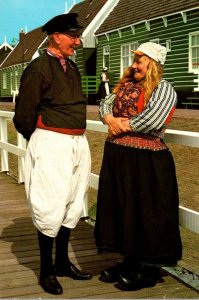 Netherlands Marken Locals In Authentic Costumes