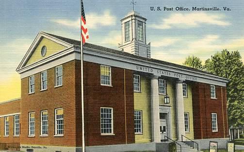 VA - Martinsville. U S Post Office