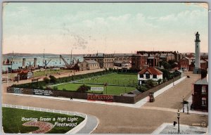 Bowling Green High Light Fleetwood Lancashire Valentines Postcard H83