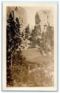 1928 View Of Peak Inn Custer South Dakota SD RPPC Photo Vintage Postcard