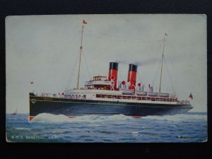 Shipping Isle of Man R.M.S. SNAEFELL Passenger Ferry c1930s Postcard