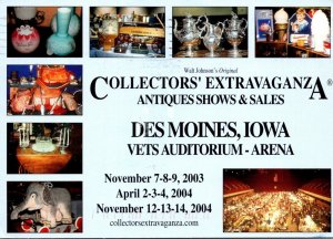 Iowa Des Moines Walt Johnson's Collectors' Extravaganza Antiques Sh...