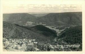 Devil's Saddle US 50 1940s New Creek West Virginia RPPC Photo Postcard 5447