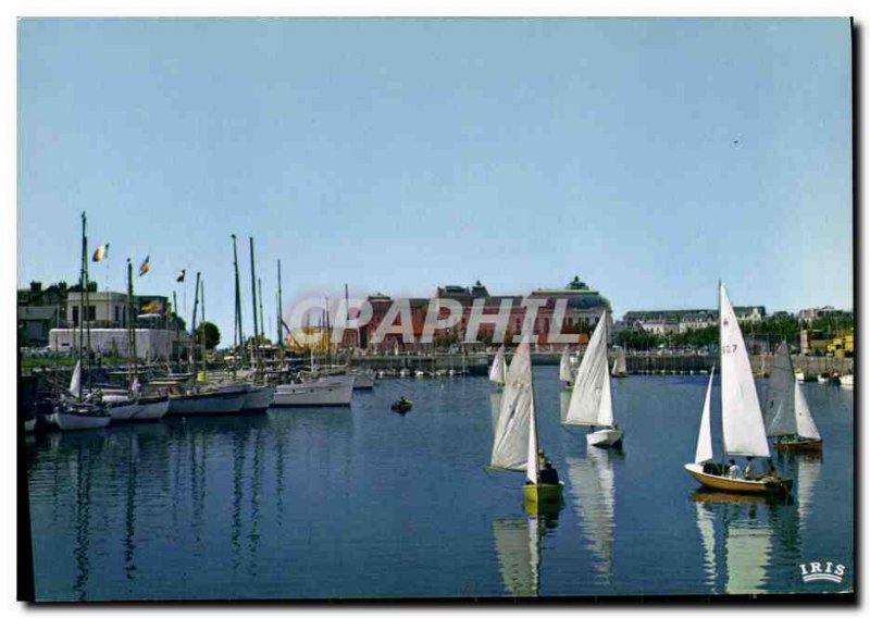 Modern Postcard Dives The Yacht Basin and sailing boats