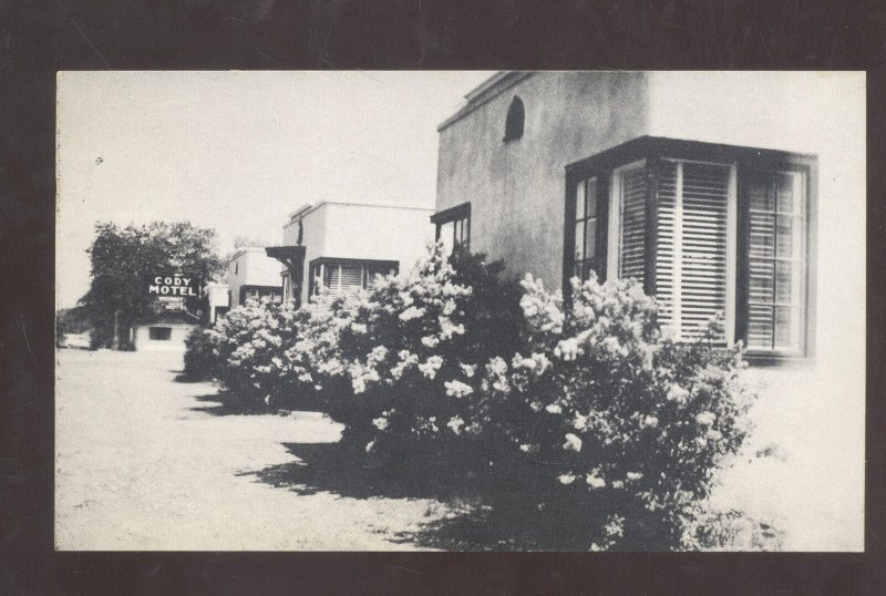 CODY WYOMING CODY MOTEL VINTAGE ROADSIDE ADVERTISING POSTCARD