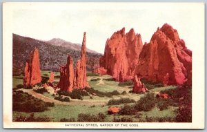 Vtg Colorado CO Cathedral Spires Garden Of The Gods 1900s View Old UDB Postcard