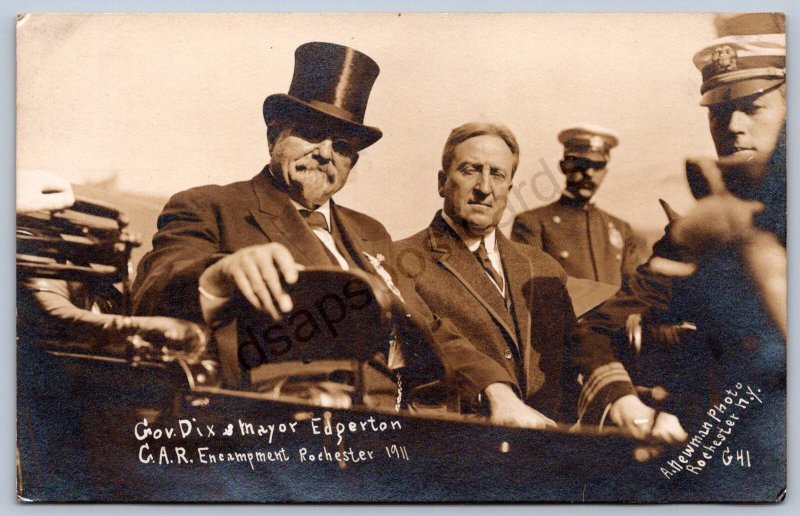 K32/ Rochester New York RPPC Postcard c10 G.A.R. Encampment Governor Dix 676