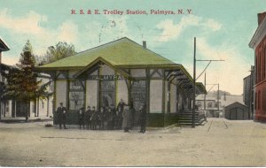 12978 R. S. & E. Trolley Station, Palmyra, New York 1934