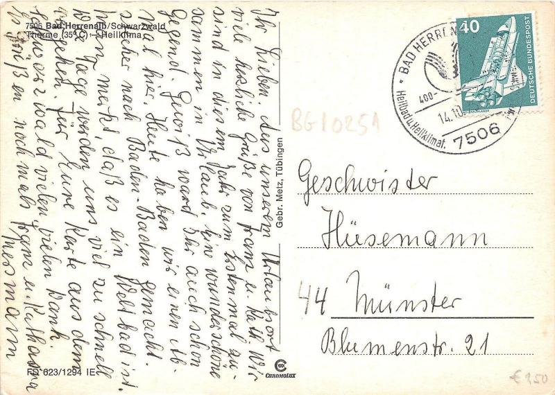 BG10251 bad herrenalb schwarzwald  germany